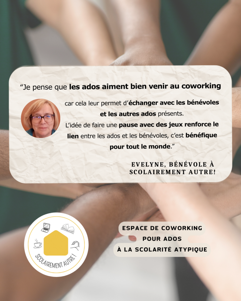 Témoignage Evelyne, bénévole au coworking