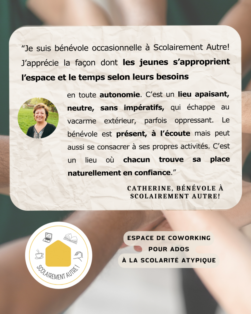 Témoignage de Catherine, bénévole au coworking